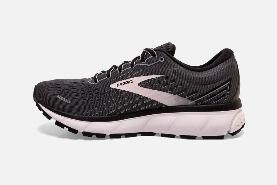 Brooks Ghost 13 Road Running Shoes - Womens - Black/Pink - HJ7198043